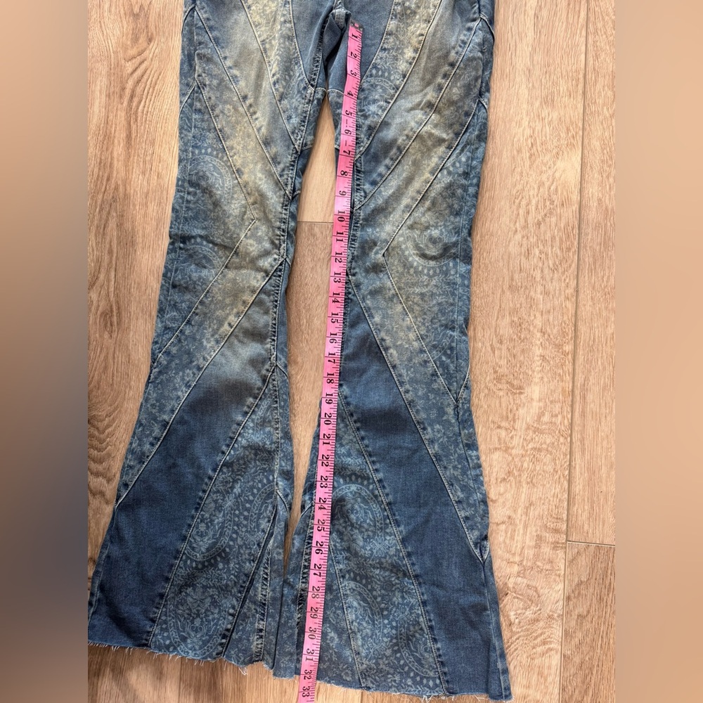 Free People We The Free Mermaid Mid-Rise Flare Jean in the Low Tide wash - Picture 8 of 8